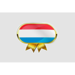 Luxembourg Flag Style 23 Sticker - DecalsHouse
