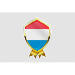 Luxembourg Flag Style 24 Sticker - DecalsHouse