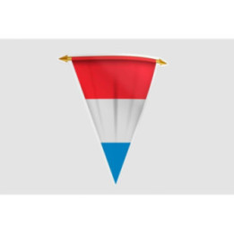 Luxembourg Flag Style 34 Sticker - DecalsHouse
