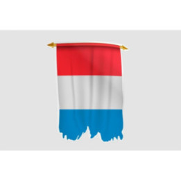 Luxembourg Flag Style 35 Sticker - DecalsHouse