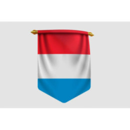 Luxembourg Flag Style 41 Sticker - DecalsHouse