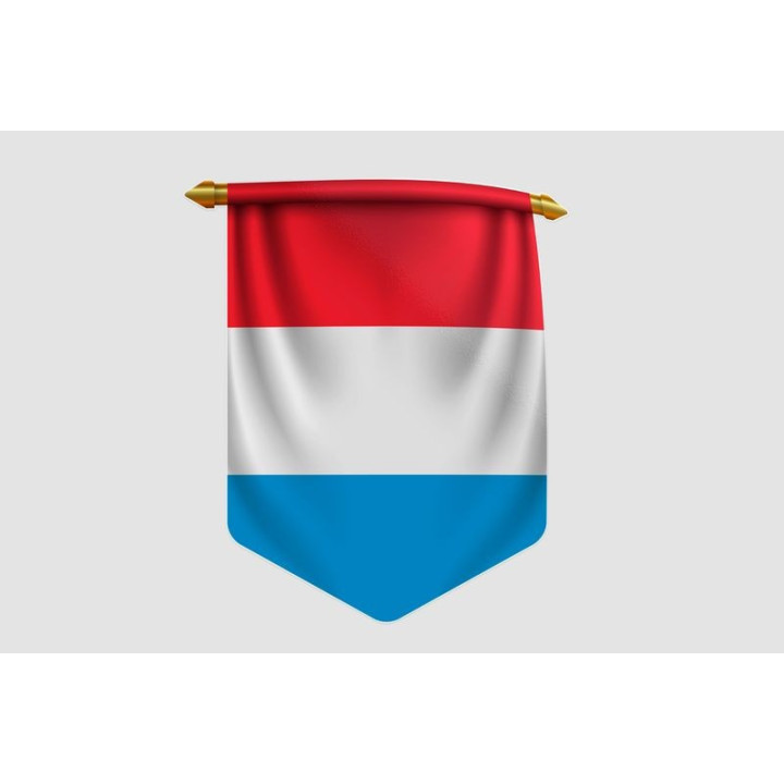 Luxembourg Flag Style 41 Sticker - DecalsHouse