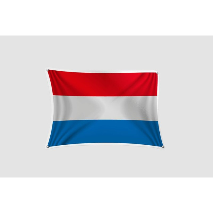 Luxembourg Flag Style 42 Sticker - DecalsHouse