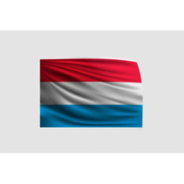 Luxembourg Flag Style 43 Sticker - DecalsHouse