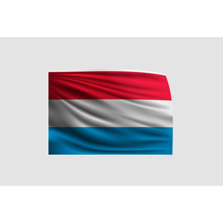 Luxembourg Flag Style 43 Sticker - DecalsHouse
