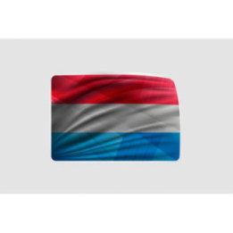 Luxembourg Flag Style 44 Sticker - DecalsHouse