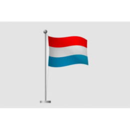 Luxembourg Flag Style 7 Sticker - DecalsHouse