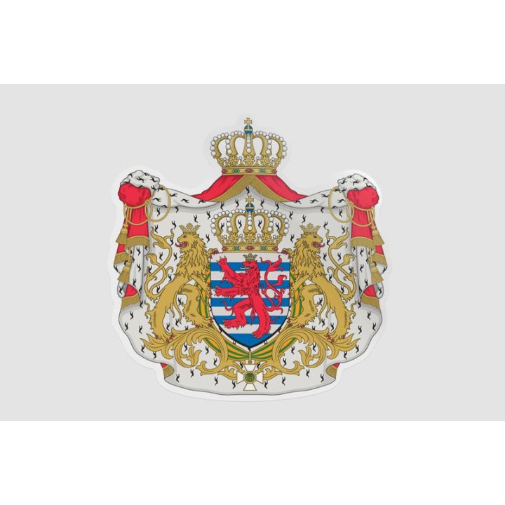 Luxembourg National Emblem Sticker - DecalsHouse
