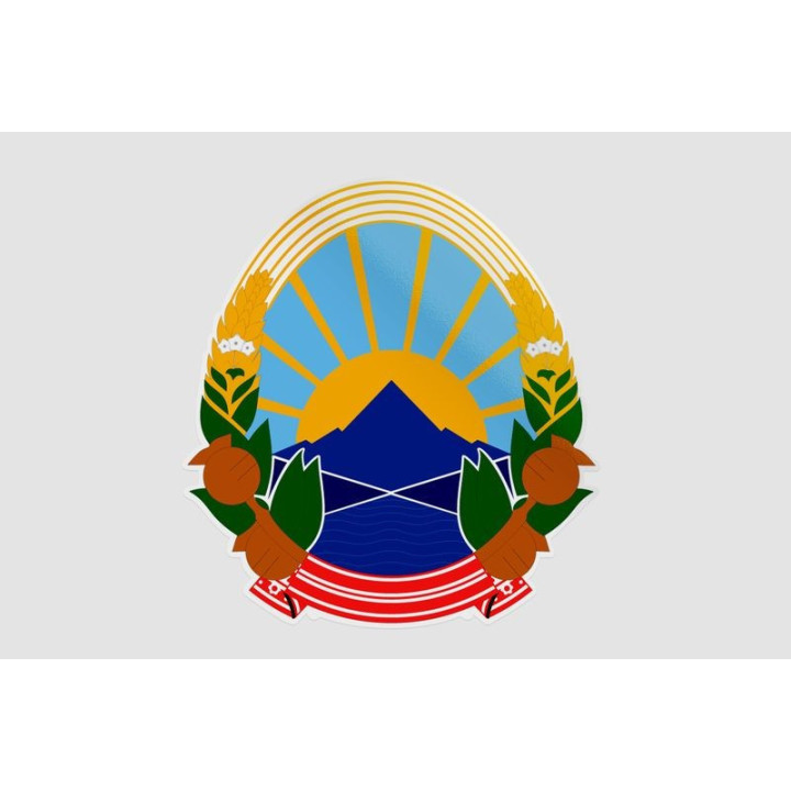 Macedonia National Emblem Sticker - DecalsHouse