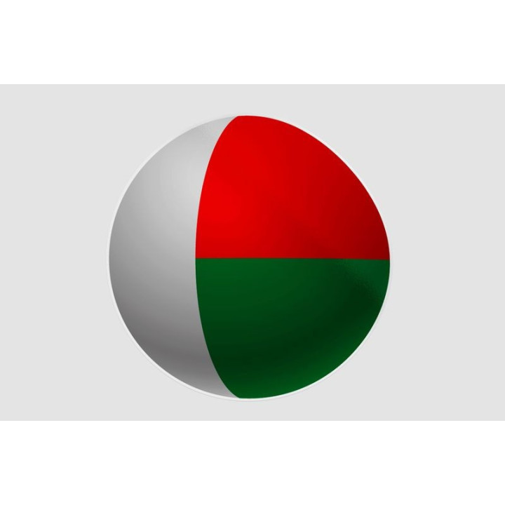 Madagascar Flag Style 12 Sticker - DecalsHouse