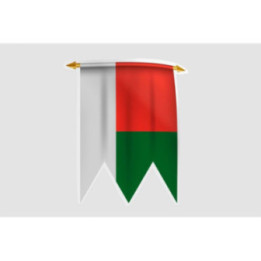 Madagascar Flag Style 3 Sticker - DecalsHouse