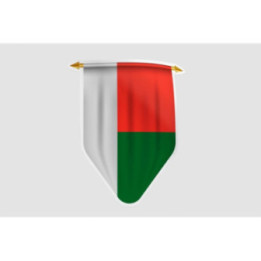 Madagascar Flag Style 4 Sticker - DecalsHouse