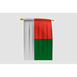 Madagascar Flag Style 5 Sticker - DecalsHouse