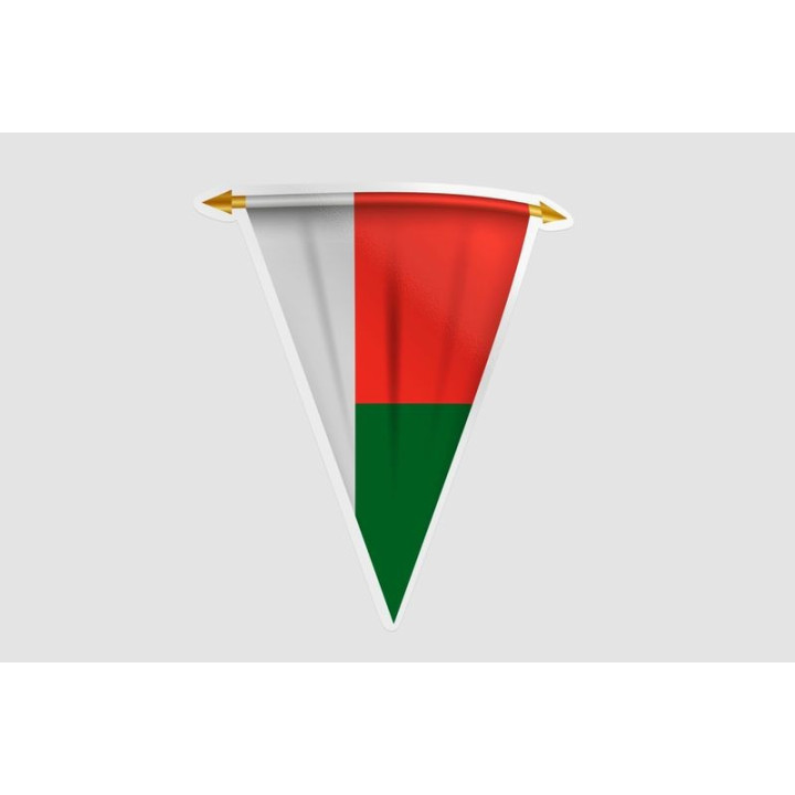Madagascar Flag Style 7 Sticker - DecalsHouse