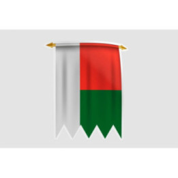 Madagascar Flag Style 9 Sticker - DecalsHouse
