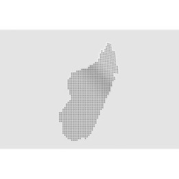 Madagascar Map Style 5 Sticker - DecalsHouse