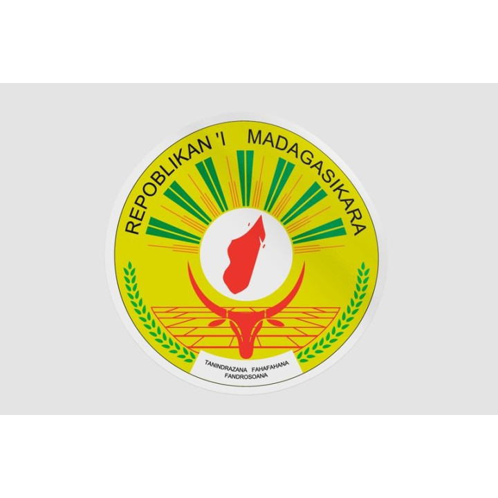 Madagascar National Emblem Sticker - DecalsHouse