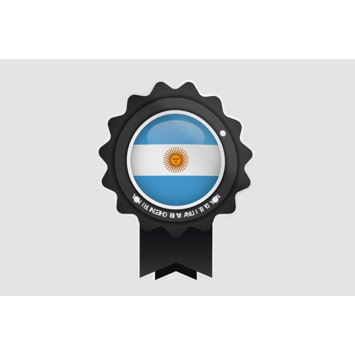 Made In Argentina Label Style 4 Sticker - DecalsHouse