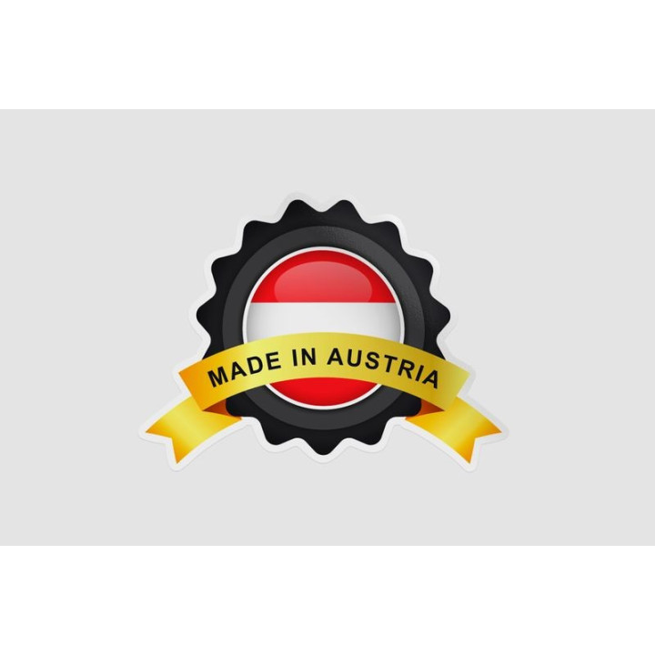 Made In Austria With Emblem Badge Sticker - DecalsHouse