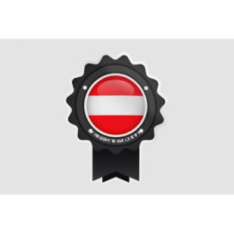 Made In Austria With Emblem Badge Style 3 Sticker - DecalsHouse