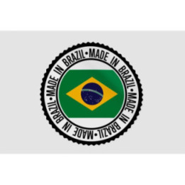 Made In Brazil Label Sticker - DecalsHouse