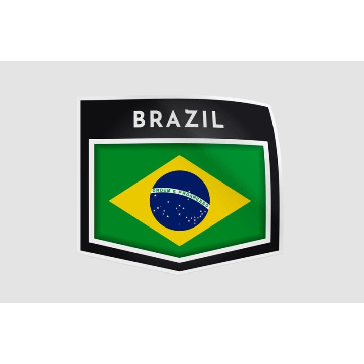 Made In Brazil Label Style 11 Sticker - DecalsHouse