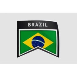 Made In Brazil Label Style 12 Sticker - DecalsHouse