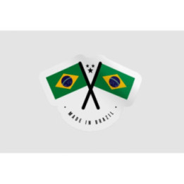 Made In Brazil Label Style 3 Sticker - DecalsHouse