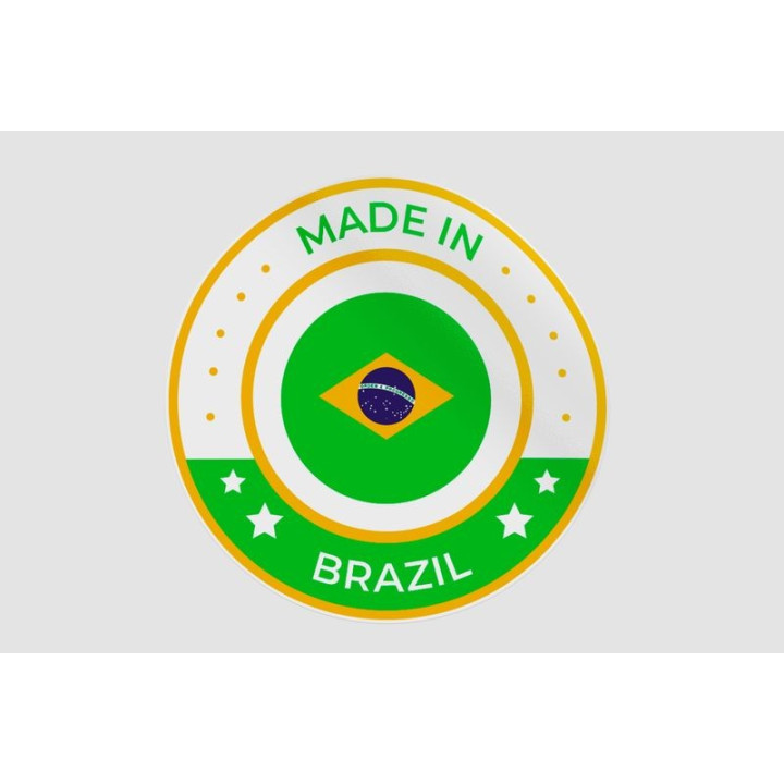 Made In Brazil Label Style 4 Sticker - DecalsHouse