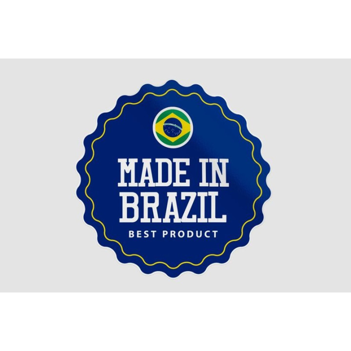 Made In Brazil Label Style 5 Sticker - DecalsHouse