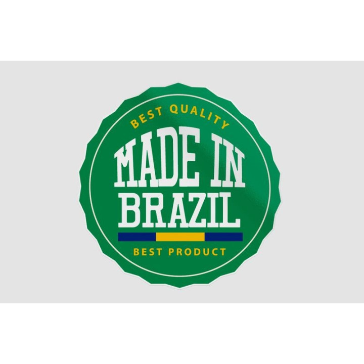 Made In Brazil Label Style 6 Sticker - DecalsHouse