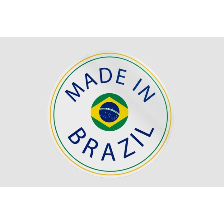 Made In Brazil Label Style 7 Sticker - DecalsHouse