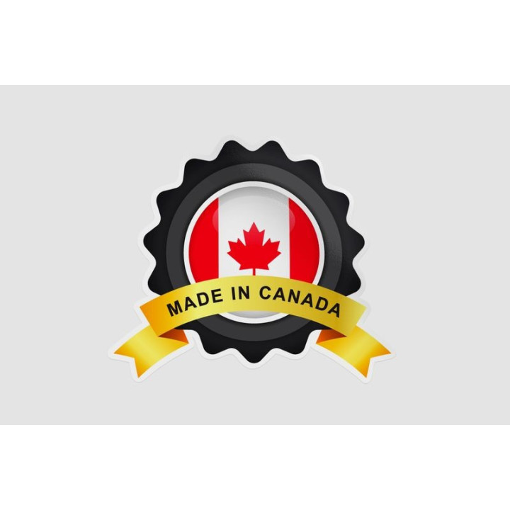Made In Canada Emblem Badge Label Sticker - DecalsHouse