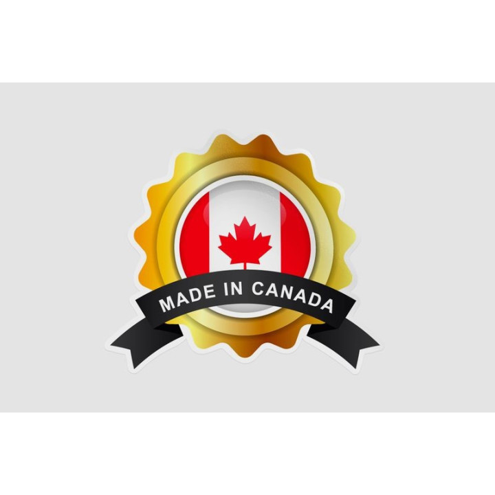 Made In Canada Emblem Badge Label Style 2 Sticker - DecalsHouse