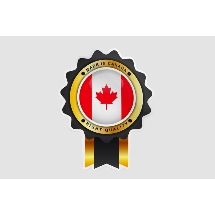 Made In Canada Emblem Badge Label Style 6 Sticker - DecalsHouse