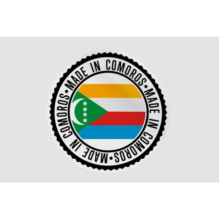 Made In Comoros Style 2 Sticker - DecalsHouse