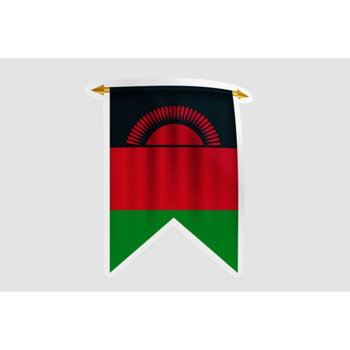 Malawi Flag Style 10 Sticker - DecalsHouse