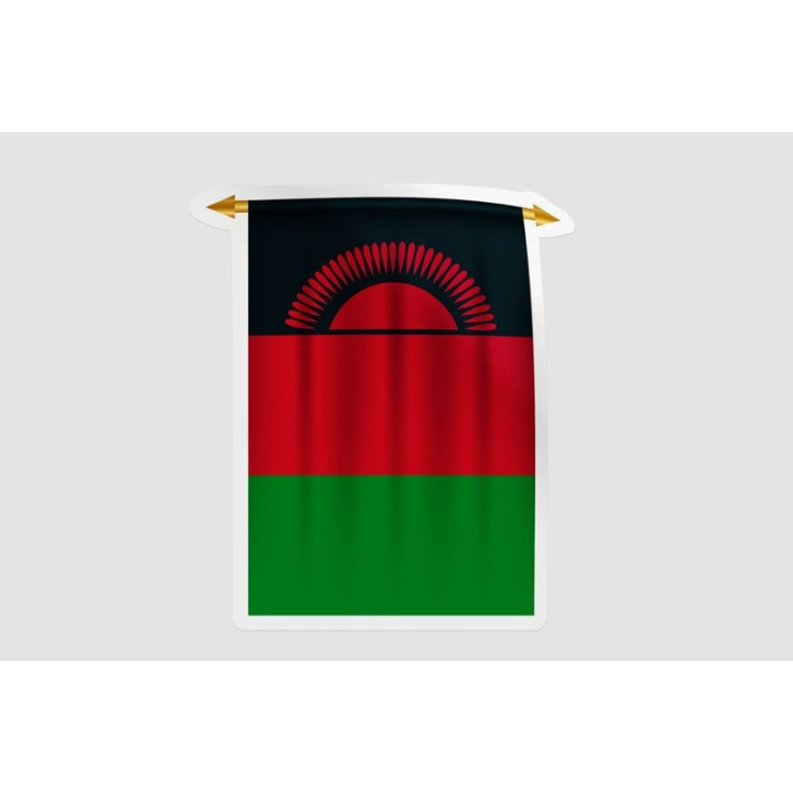 Malawi Flag Style 12 Sticker - DecalsHouse