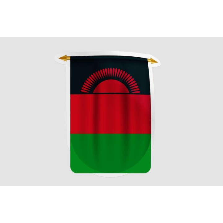 Malawi Flag Style 13 Sticker - DecalsHouse