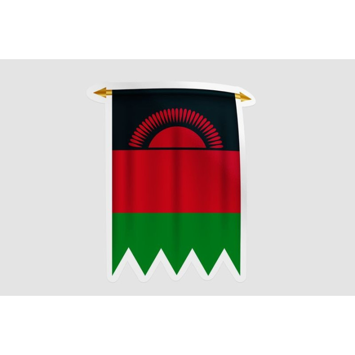 Malawi Flag Style 16 Sticker - DecalsHouse