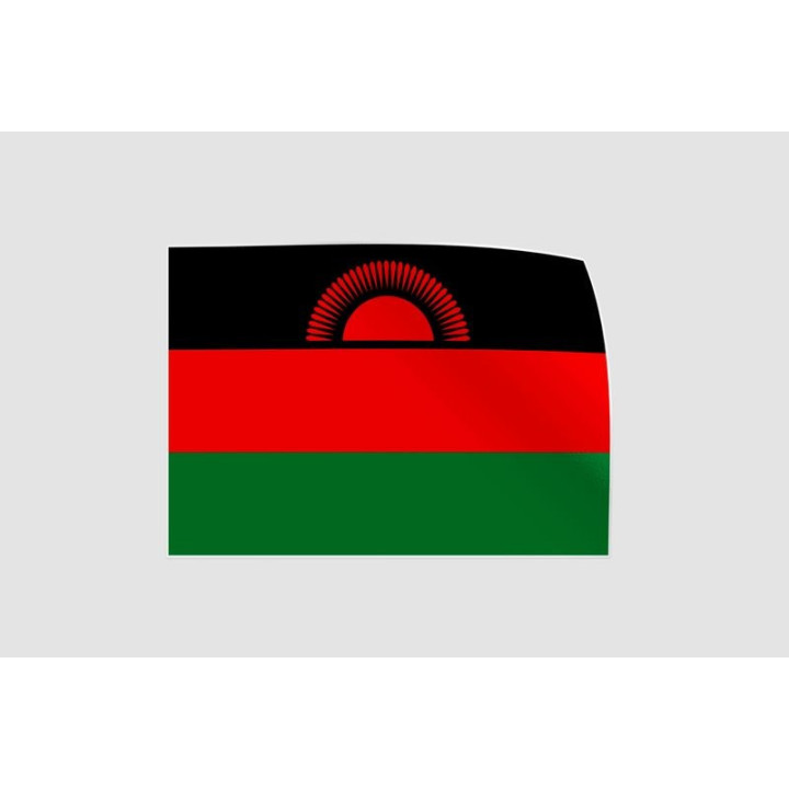 Malawi Flag Style 17 Sticker - DecalsHouse