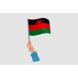 Malawi Flag Style 18 Sticker - DecalsHouse