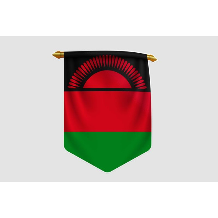 Malawi Flag Style 4 Sticker - DecalsHouse