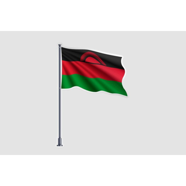 Malawi Flag Style 5 Sticker - DecalsHouse