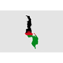 Malawi Map Style 3 Sticker - DecalsHouse