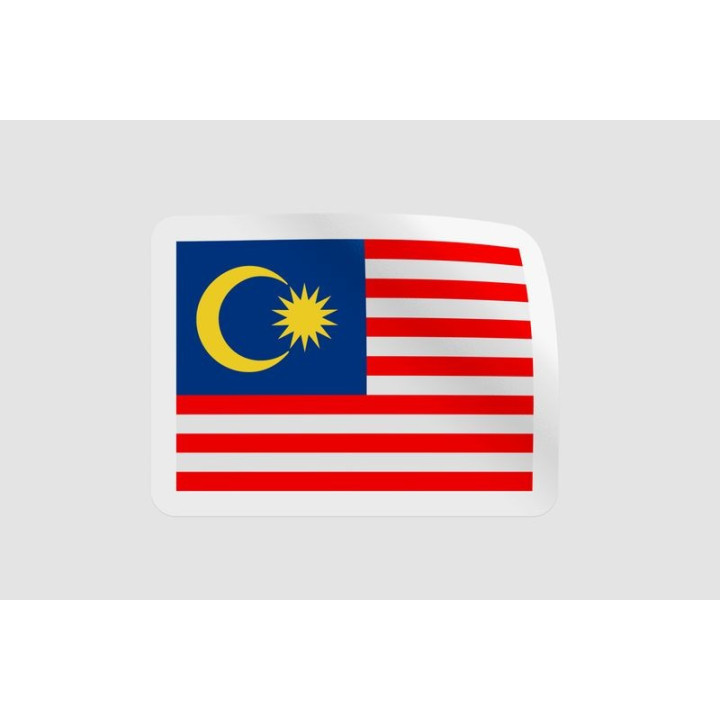 Malaysia Flag Style 12 Sticker - DecalsHouse