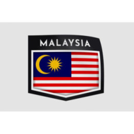 Malaysia Flag Style 16 Sticker - DecalsHouse