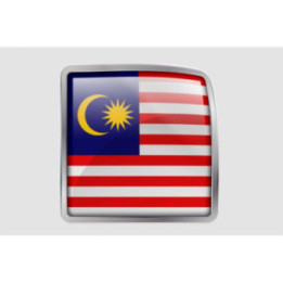 Malaysia Flag Style 20 Sticker - DecalsHouse