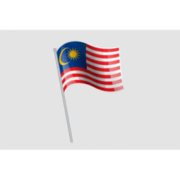 Malaysia Flag Style 24 Sticker - DecalsHouse