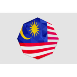 Malaysia Flag Style 25 Sticker - DecalsHouse